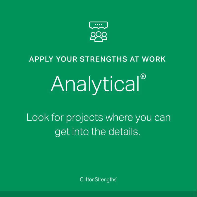 CliftonStrengths - analytical