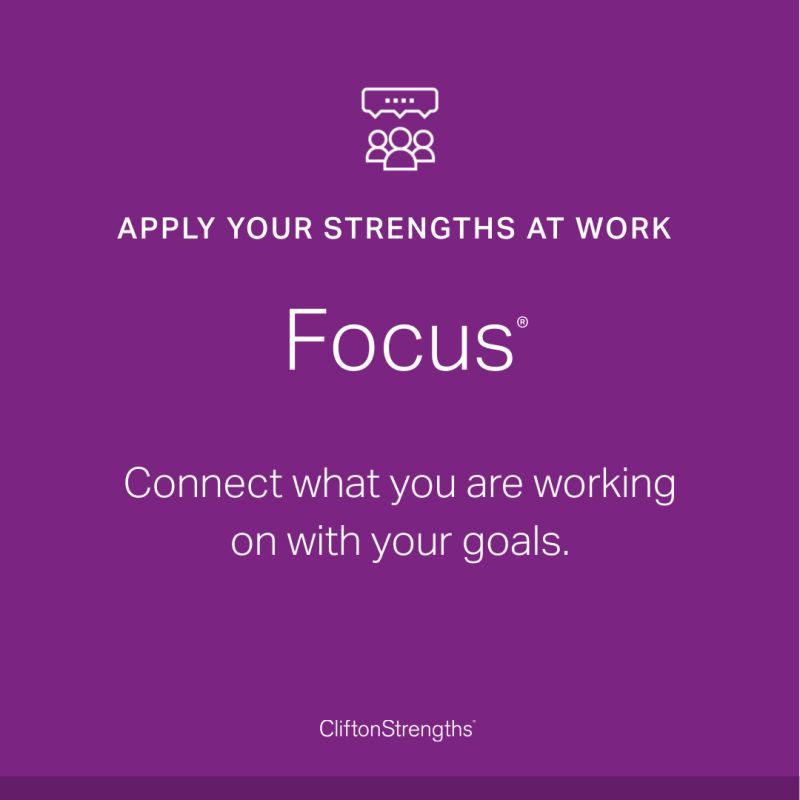 CliftonStrengths - focus