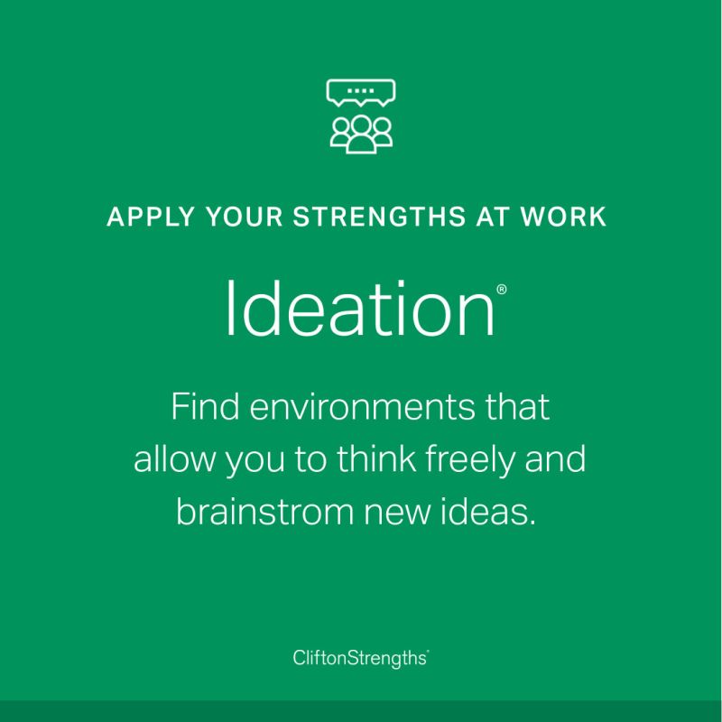 CliftonStrengths - ideation