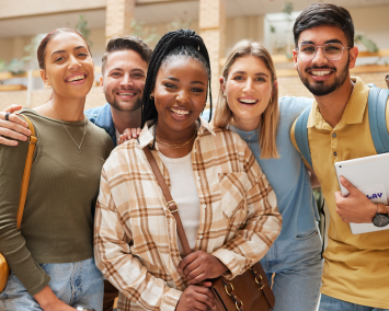 group of school-aged young adults